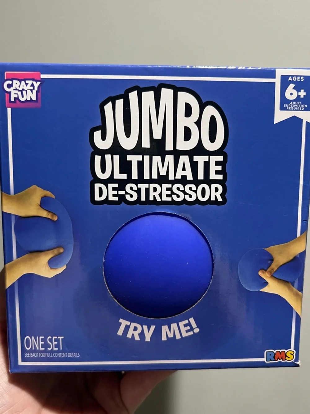 Jumbo Ultimate De-Stressor - Blue
